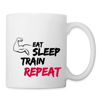 Eat Sleep Train Repeat - Mug - white - Right