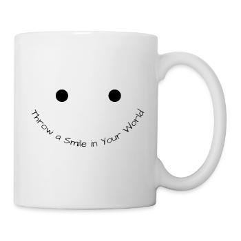 Jetez un sourire - Mug blanc - blanc - Droite