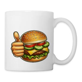 Burger mexicain Fast-Food Pouce levé - Mug blanc - blanc - Droite