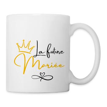 Bride-to-be Crown - Bride Gift - Mug - white - Right