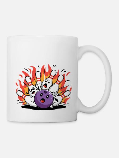 Bowling zerstört Bowling Bowling - Tasse - Weiß