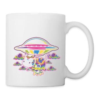 Alien Cow - Cosmic Moo - Mug - white - Right