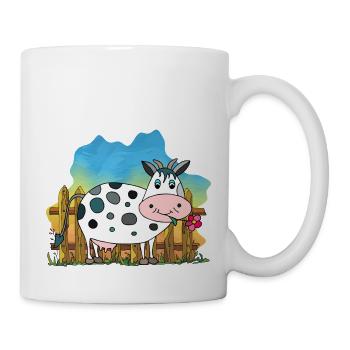 Kuh - Tasse - Weiß - Rechts