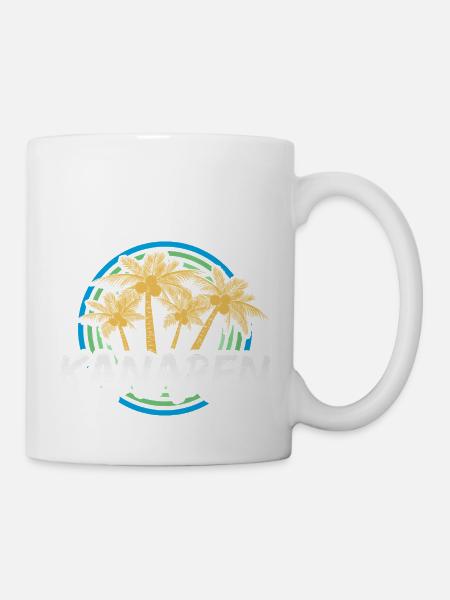 Kanaren als Urlaub - Tasse - Weiß