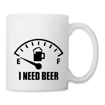 I need beer. - Mug - white - Right