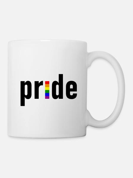 gay pride - schwul - lesbisch - CSD - LGBTQ+ - Tasse - Weiß