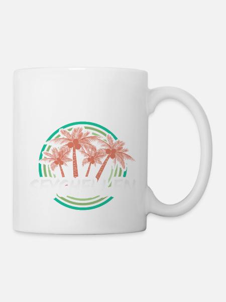 Seychellen als Urlaub - Tasse - Weiß