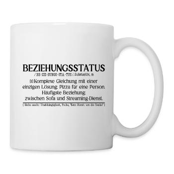 Beziehungsstatus Definition - Tasse - Weiß - Rechts