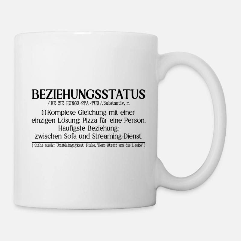 Beziehungsstatus Definition - Tasse - Weiß