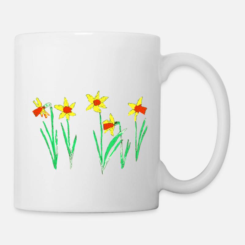 Jonquilles - Mug blanc - blanc