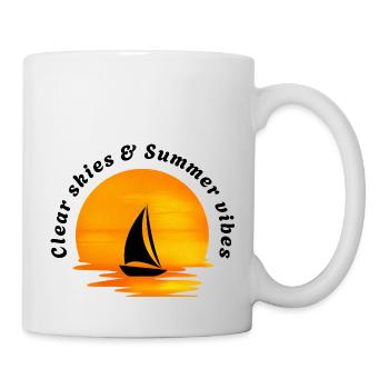 Klarer Himmel & Sommerstimmung - Tasse - Weiß - Rechts