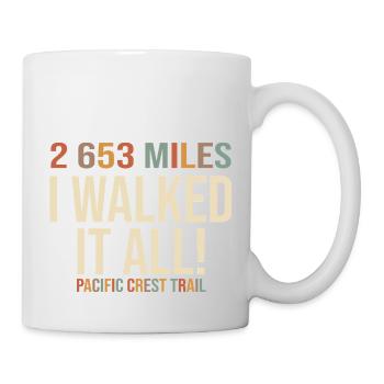 Finisher Pacific Crest Trail T-Shirt Rando PCT - Tasse - Weiß - Rechts