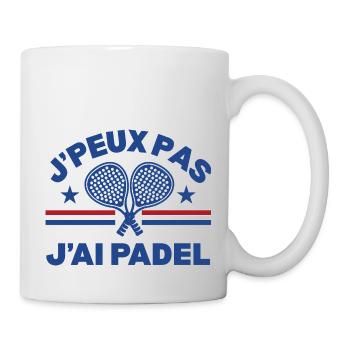 Je Peux Pas J'Ai Padel Padeliste Joueur De Padel - Mug blanc - blanc - Droite