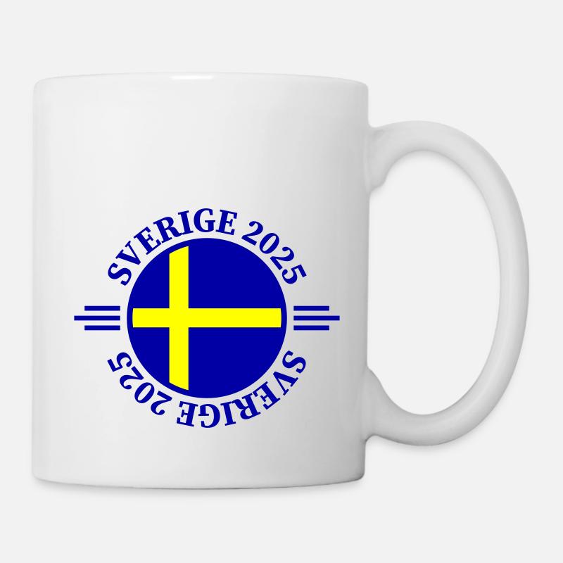 Suède 2025 Sverige - Mug blanc - blanc