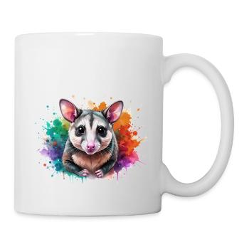 opossum,souris,graffiti,illustration,coloré - Mug blanc - blanc - Droite