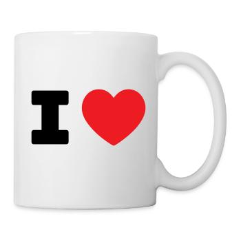 I LOVE - HEART Add Your own text - Mug - white - Right