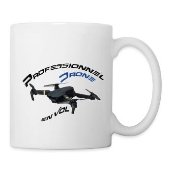 Professionnel drone en vol 1 - Mug blanc - blanc - Droite