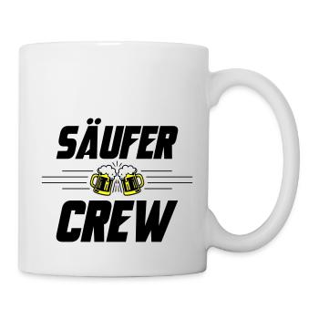 Säufer Crew Bier - Tasse - Weiß - Rechts