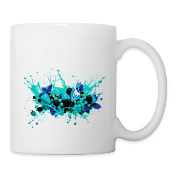 Fruit,illustration,graffiti,fruits,blue strawberries - Mug - white - Right