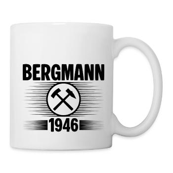 Erzgebirge Bergmann - Tasse - Weiß - Rechts