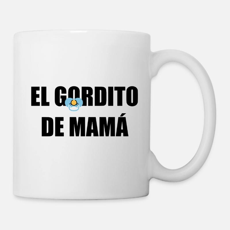 Mamas Molliger in SCHWARZ - Tasse - Weiß