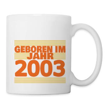 im 2003 - Tasse - Weiß - Rechts