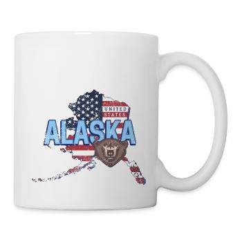 Alaska State United States Souvenir - Mug - white - Right
