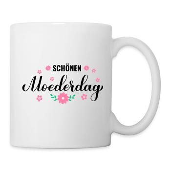 Blumenkranz in Pastellrosa - Tasse - Weiß - Rechts