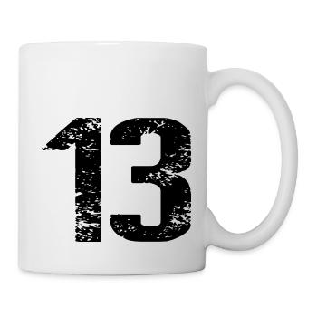 13 Number Jersey - Mug - white - Right