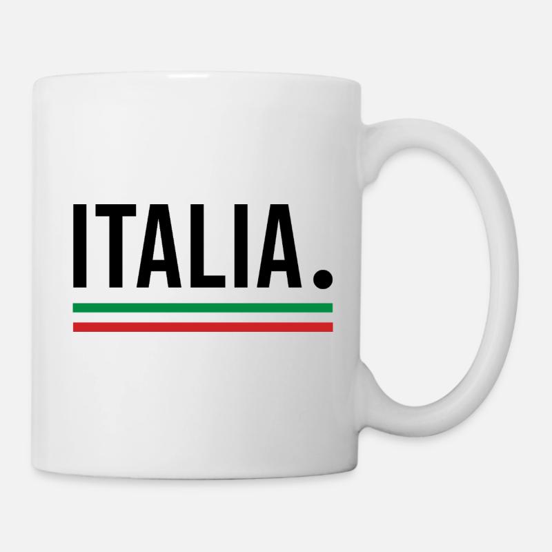 ITALIA – Chemise moderne dans les couleurs - Mug blanc - blanc
