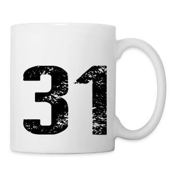 31 Number Jersey - Mug - white - Right