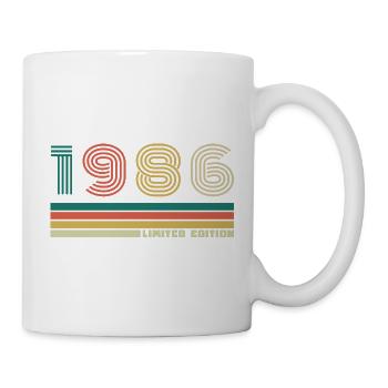 40 Ans 1986 Vintage Rétro Cadeau D'anniversaire - Mug blanc - blanc - Droite