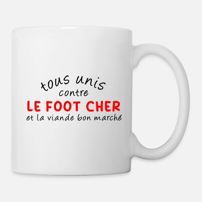 Tous_unis_contre_le_foot_cher - Mug - white