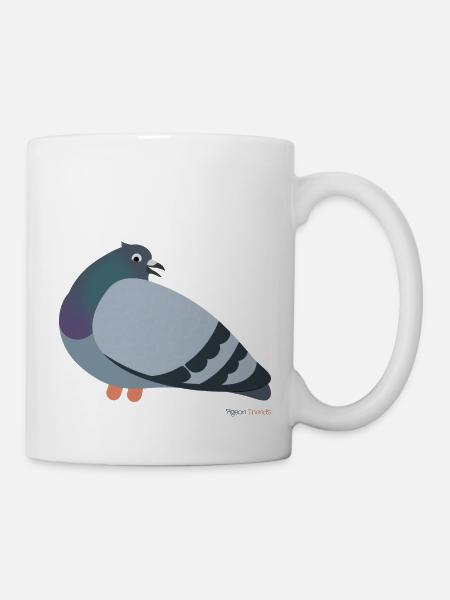 Pigeons pigeons - Mug blanc - blanc