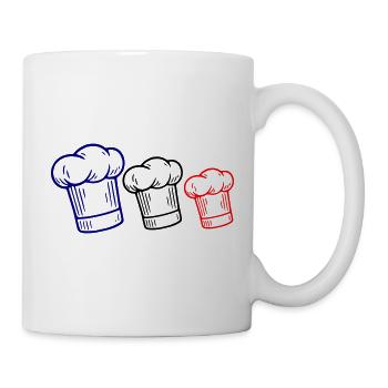 French flag hat - Mug - white - Right