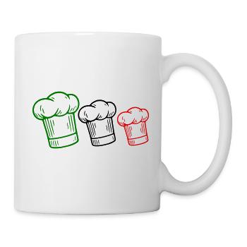 Italian flag hat - Mug - white - Right