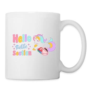 Hello Petite Section Rentrée Scolaire Maternelle - Mug blanc - blanc - Droite