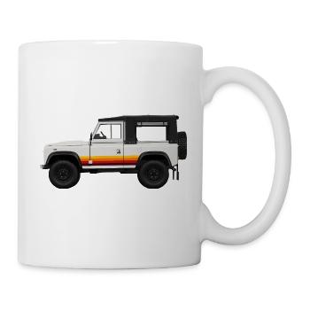 Retromodell Offroad Design Defender - Tasse - Weiß - Rechts