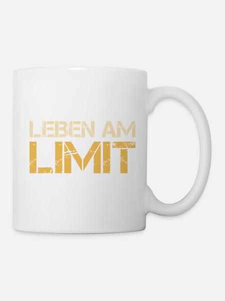 Leben am Limit - Tasse - Weiß