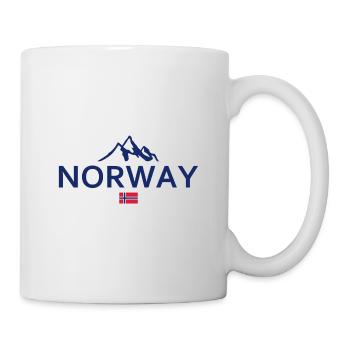 Norvège - Norvège - Norvège - Drapeau - Scandinavie - Mug blanc - blanc - Droite