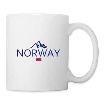 Norvège - Norvège - Norvège - Drapeau - Scandinavie - Mug blanc - blanc - Droite