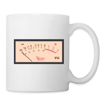 Conception de VU-mètre audio vintage - Mug blanc - blanc - Droite