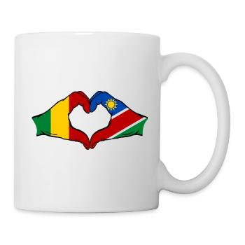 Mali Nairobi Flagge Hände Herz - Tasse - Weiß - Rechts