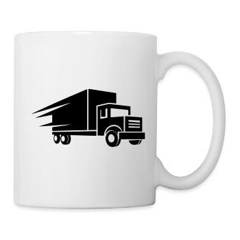 Transporter Truck Icon - Mug - white - Right