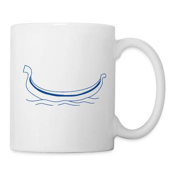 Typical Venetian gondola - Mug - white - Right