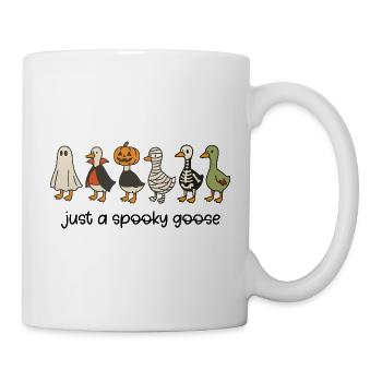Gruseliges Herbst-Bauernhoftier-Design - Tasse - Weiß - Rechts