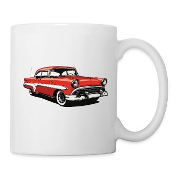 Retro Classic US Car Print - Mug - white - Right