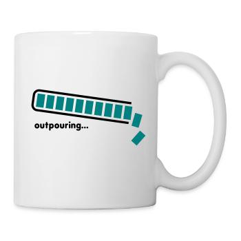 outpouring - Tasse - Weiß - Rechts