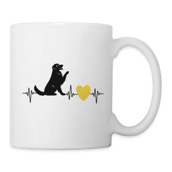 Golden Heart, Golden Retriever - Tasse - Weiß - Rechts