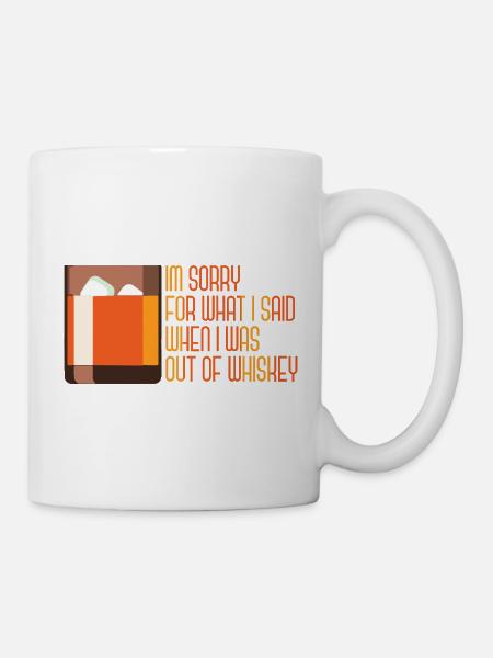 Whiskey Spruch Whiskeytrinker Whiskeyliebhaber - Tasse - Weiß